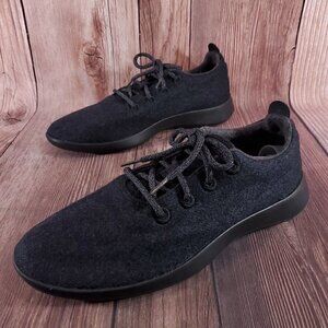 Allbirds WR Wool Runners Mens Size 13 Black Gray Athletic Running Sneakers